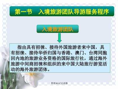 旅游团队导游服务程序课件